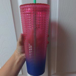 Watermelon gradient Starbucks tumbler